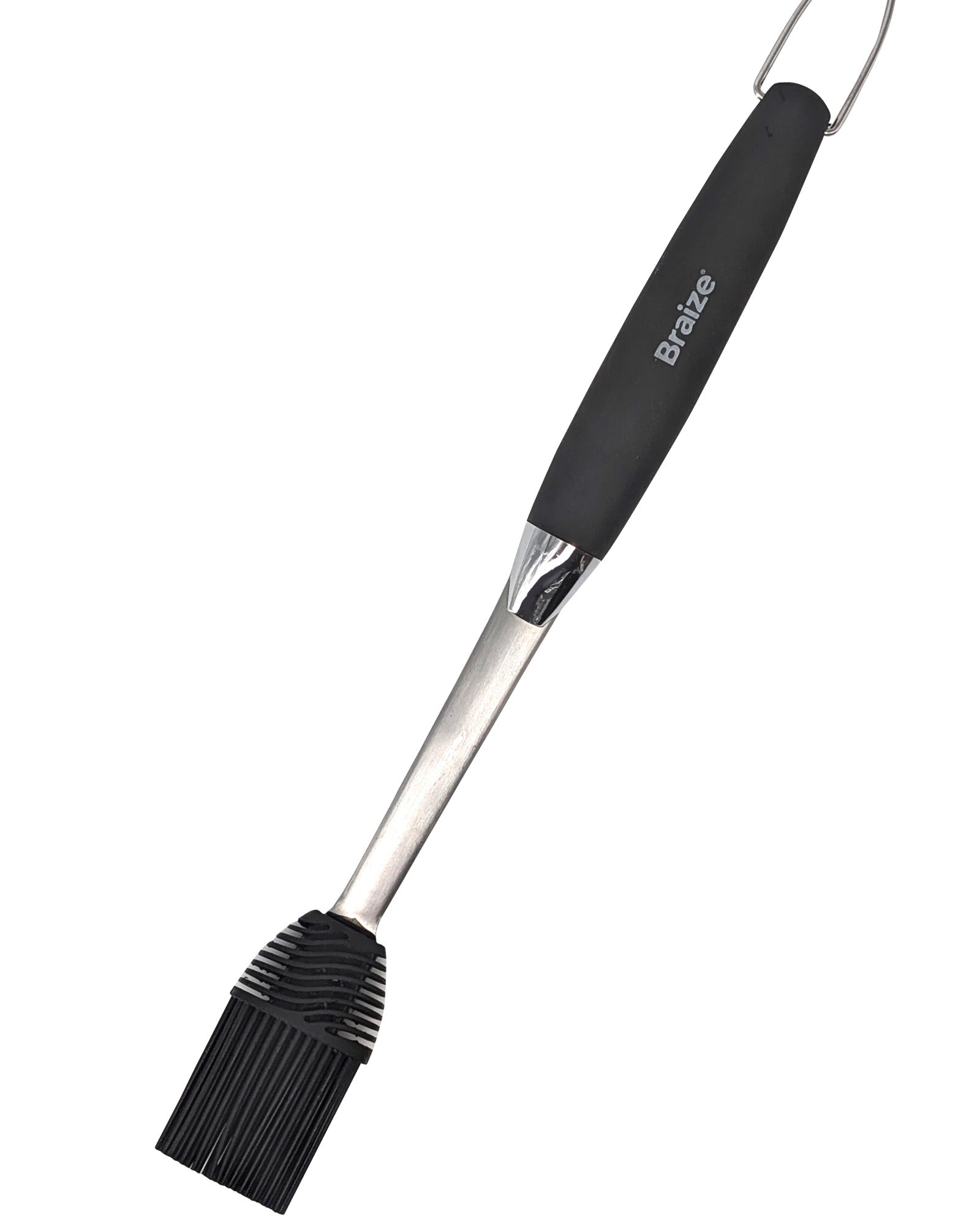 Braize BBQ Basting Mop, Silicone Sauce Mop with Removable Head & Rubber Handle for Grilling, Smoking & Barbecue