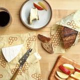 Bee's Wrap Reusable Beeswax Food Wraps, Assorted 3-Pack, Honeycomb
