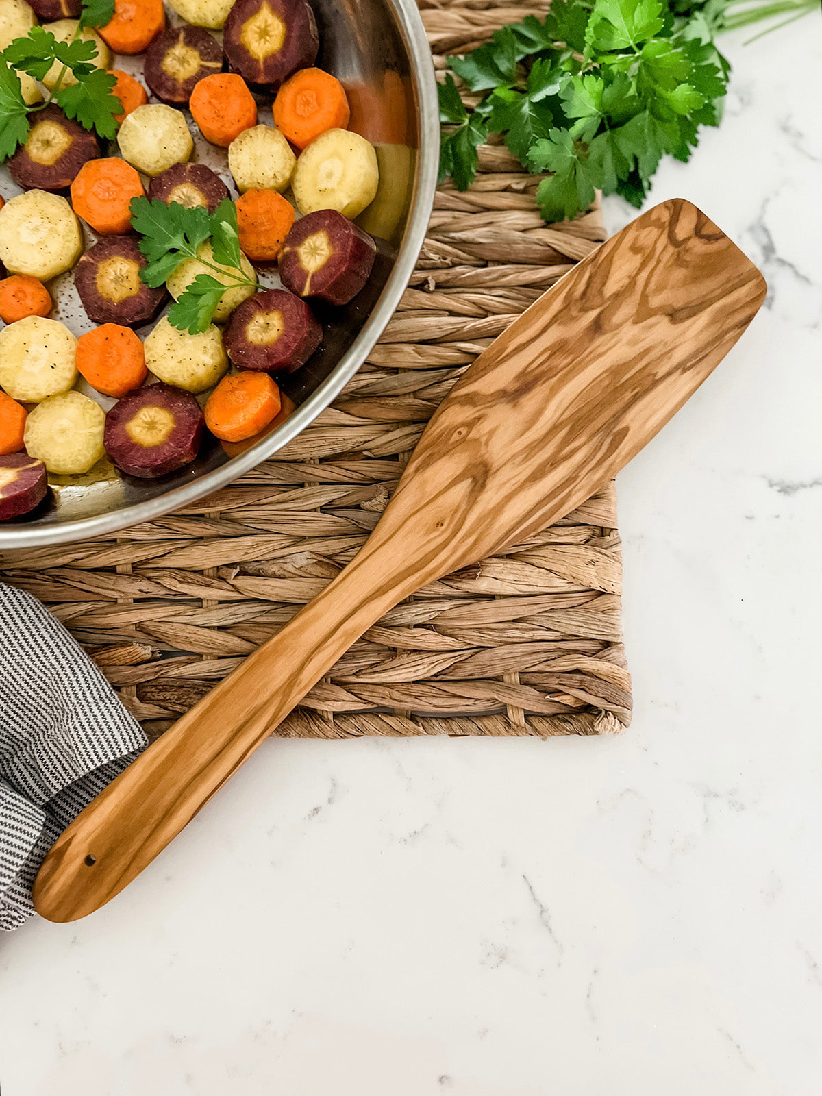 Cilio Toscana Olivewood 3 Piece Kitchen Utensil Set