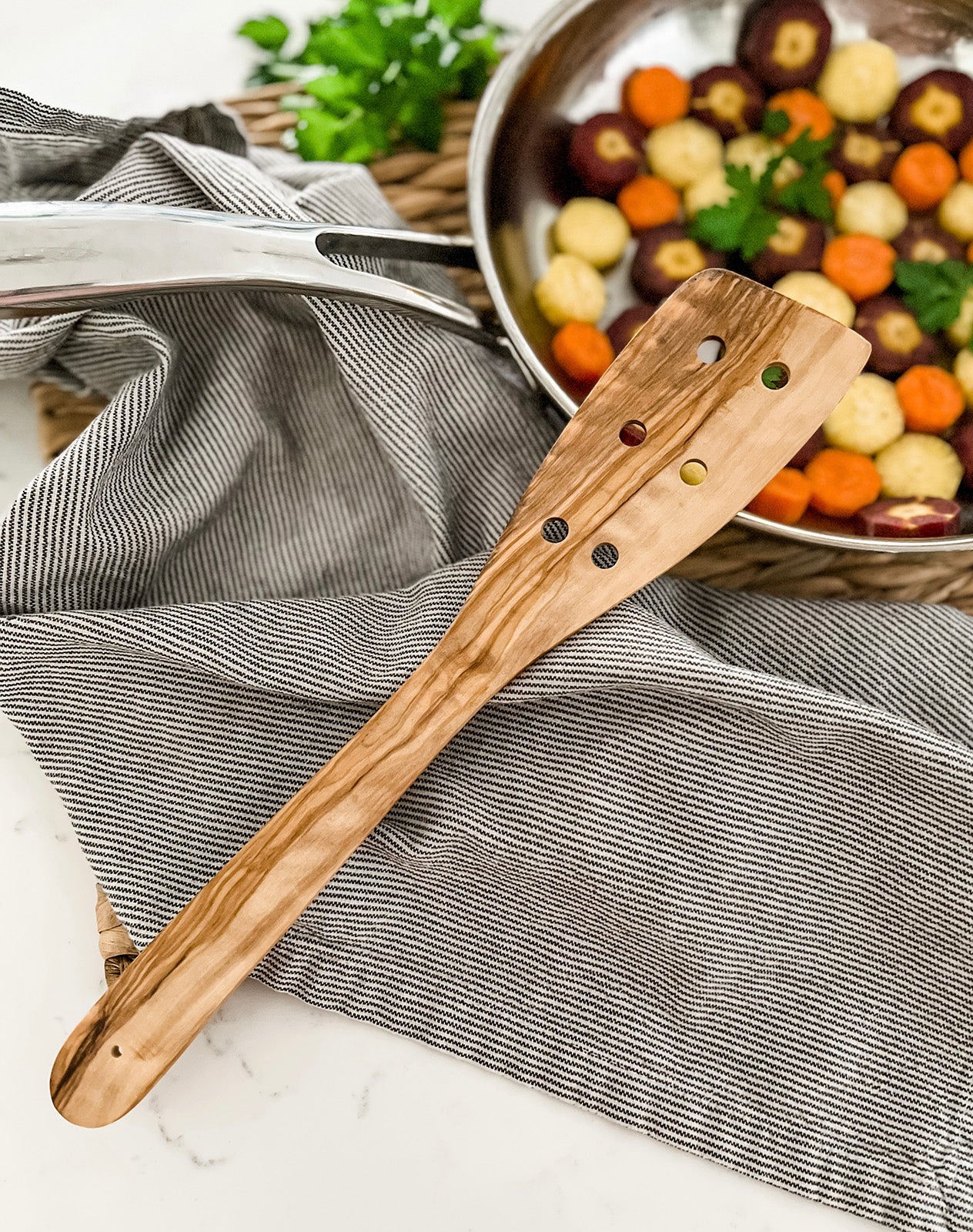 Cilio Toscana Olivewood 7 Piece Utensil Set