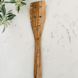 Cilio Toscana Olivewood Perforated Turner, 11.8-Inch