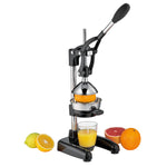 Cilio Amalfi Commercial Grade Manual Citrus Juicer, Extractor, and Juice Press, Black