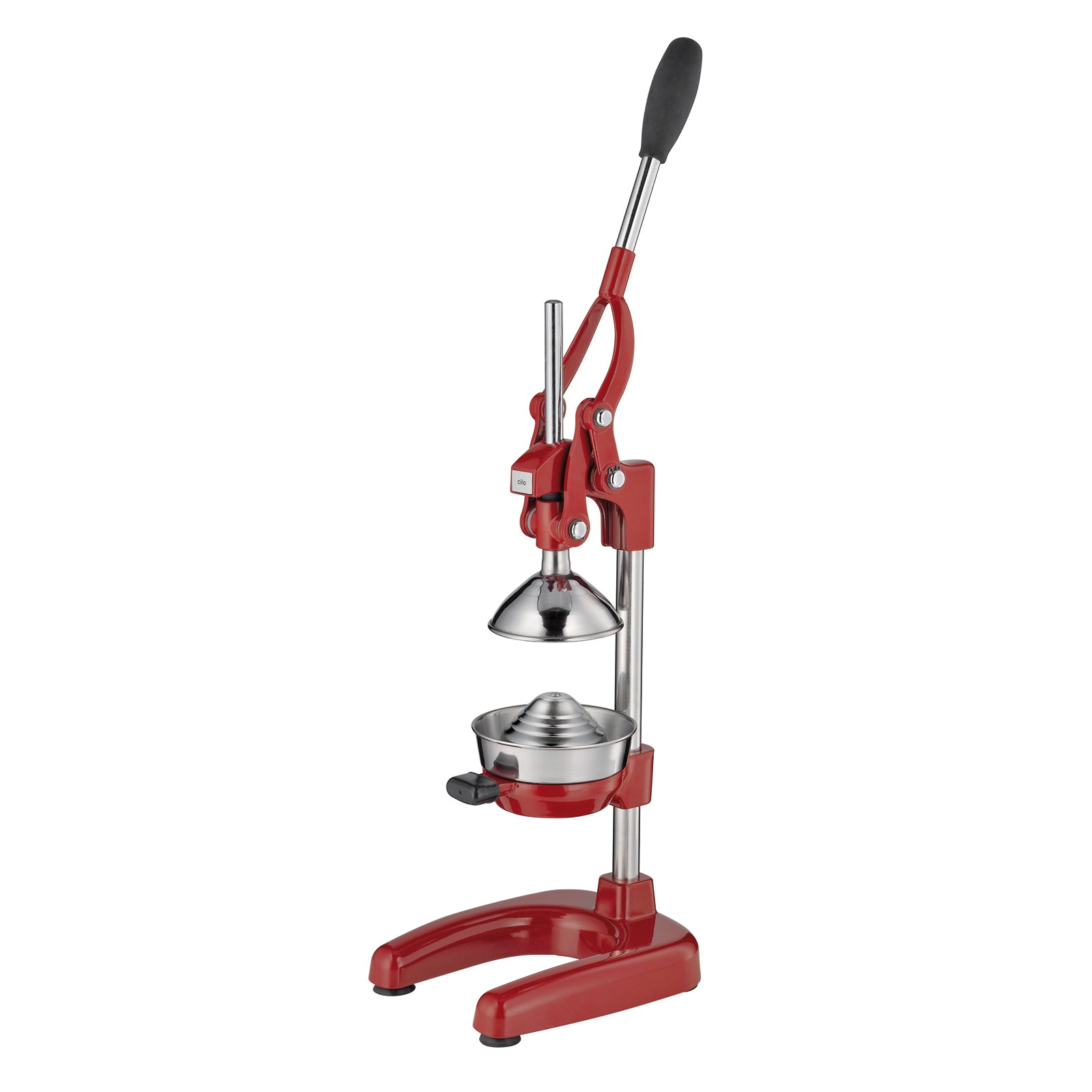 Cilio Amalfi Commercial Grade Manual Citrus Juicer, Extractor, and Juice Press, Red