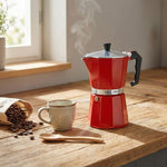 Cilio Classico Stovetop Espresso Maker, 15 ounce, Red