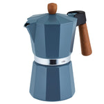 Cilio Legno Stovetop Espresso Maker, Blue, 15-Ounce