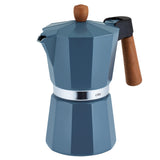 Cilio Legno Stovetop Espresso Maker, Blue, 15-Ounce