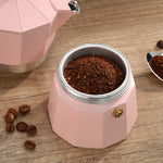 Cilio Legno Stovetop Espresso Maker, Pink, 15-Ounce