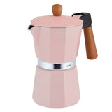 Cilio Legno Stovetop Espresso Maker, Pink, 15-Ounce