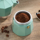 Cilio Legno Stovetop Espresso Maker, Mint, 15-Ounce