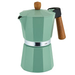 Cilio Legno Stovetop Espresso Maker, Mint, 15-Ounce