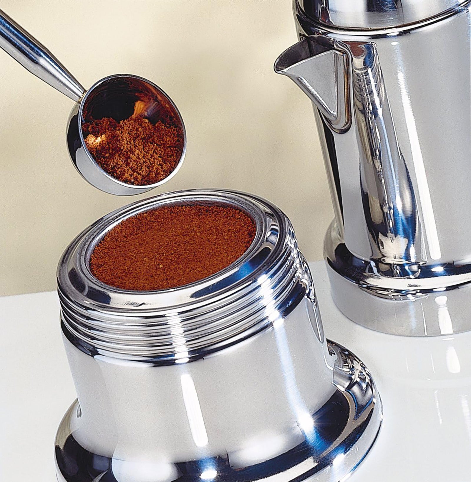 Cilio Aida Stainless Steel Stovetop Espresso Maker, Polished Stainless, 22 Oz.