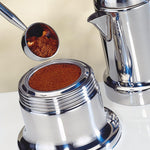 Cilio Aida Stainless Steel Stovetop Espresso Maker, Polished Stainless, 8.5 Oz.