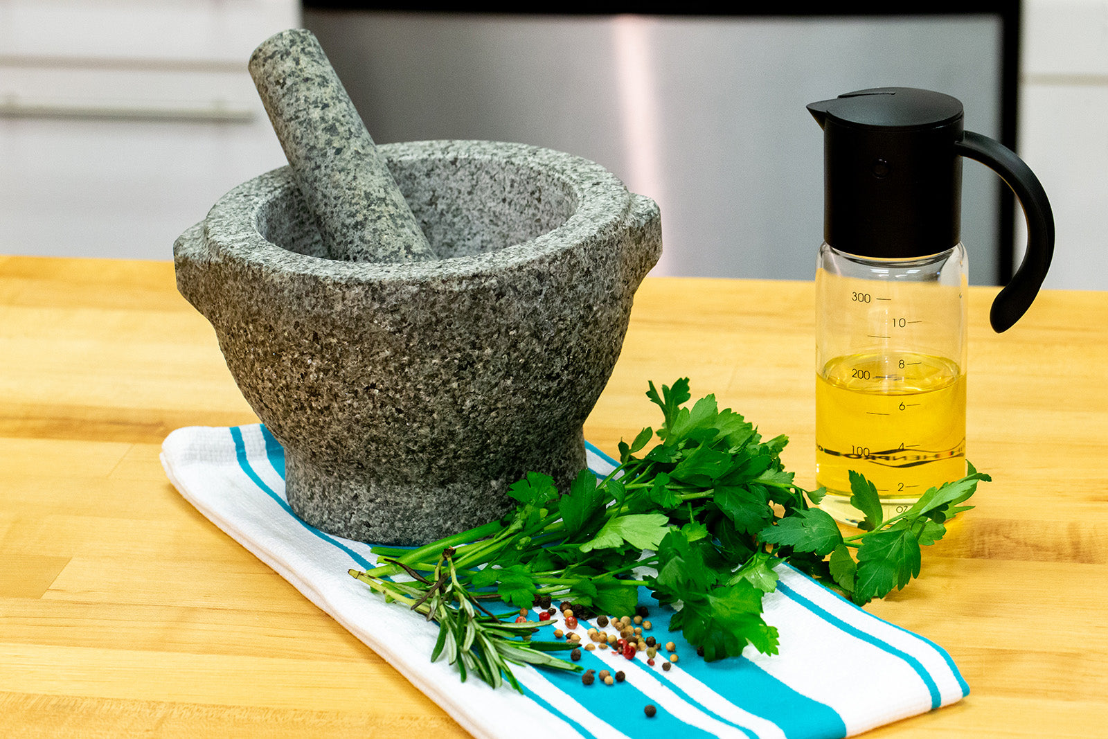 Cilio Goliath Granite Mortar And Pestle Set