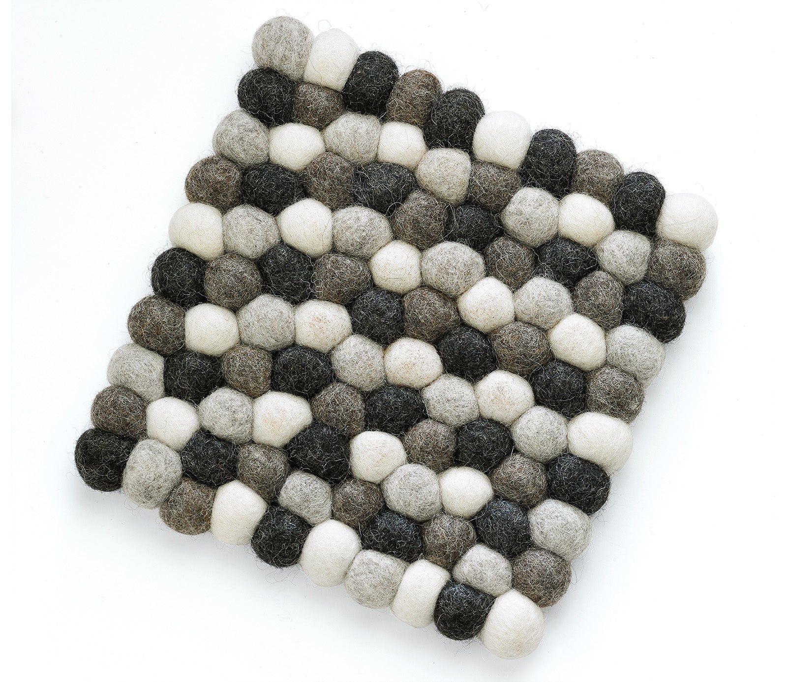 Cilio Fair Trade Virgin Sheep Wool Trivet, Handcrafted in Nepal, 8-Inch Square