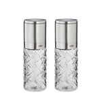 Cilio Cristallo Salt or Pepper Mill 2 Piece Set, Stainless Steel