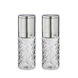 Cilio Cristallo Salt or Pepper Mill 2 Piece Set, Stainless Steel