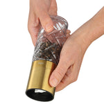 Cilio Cristallo Salt or Pepper Mill 2 Piece Set, Gold