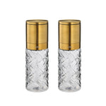Cilio Cristallo Salt or Pepper Mill 2 Piece Set, Gold