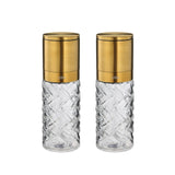 Cilio Cristallo Salt or Pepper Mill 2 Piece Set, Gold