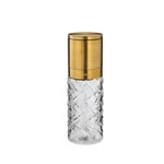 Cilio Cristallo Glass & Stainless Steel Salt and Pepper Mill, Gold