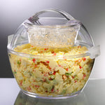 Prodyne Acrylic Iced Up Acrylic Salad To Go Bowl, 5.5 Qt.