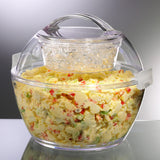 Prodyne Acrylic Iced Up Acrylic Salad To Go Bowl, 5.5 Qt.