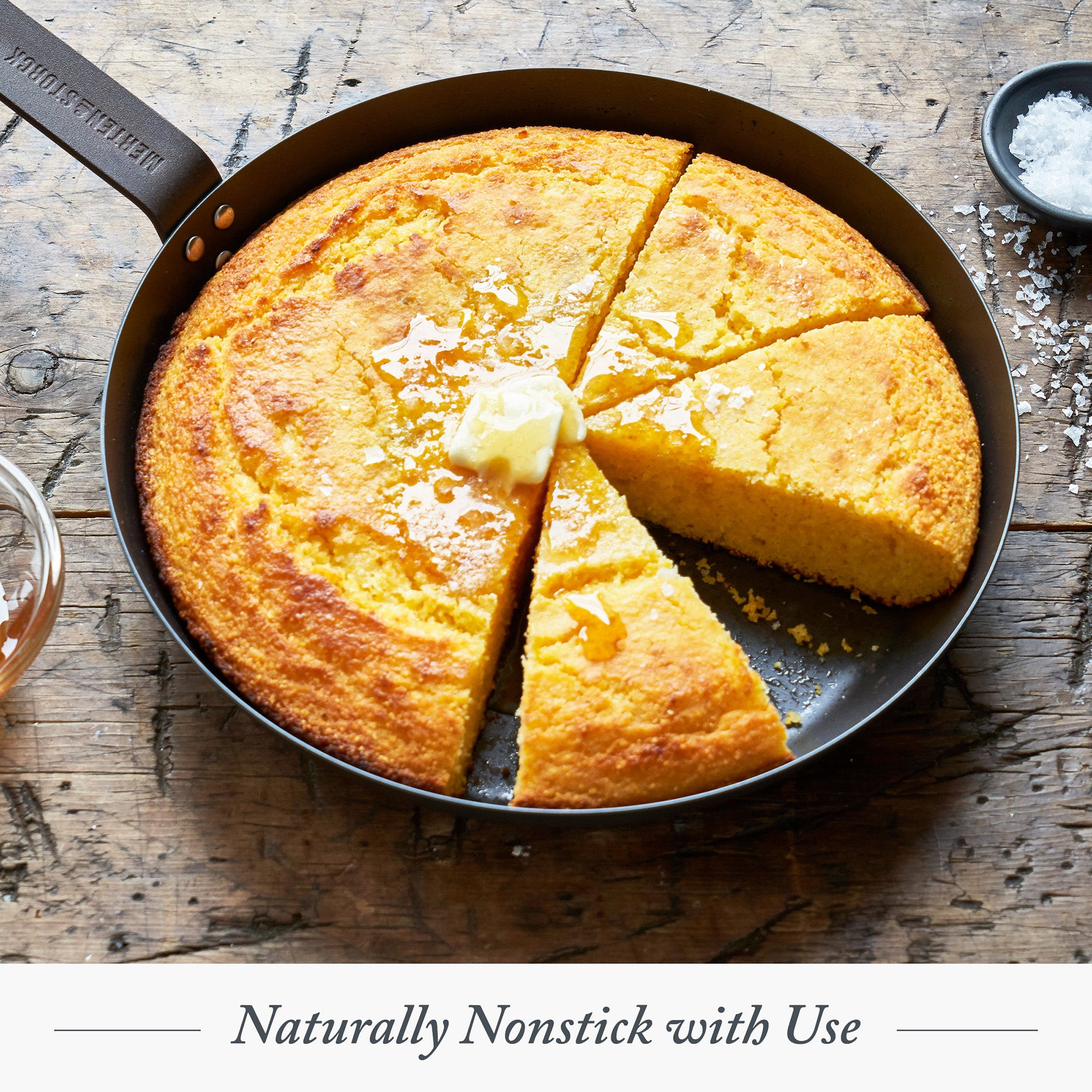 Merten & Storck Black Pre-Seasoned Carbon Steel 12-Inch Fry Pan, Black