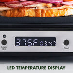 GreenPan Electric Indoor Stainless Steel 6-in-1 Contact Grill and Griddle w/Ceramic Nonstick Plates