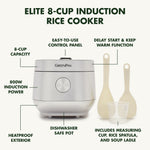 GreenPan Stainless Steel Ceramic Nonstick 8-Cup Rice Oats Grains & Soup Cooker