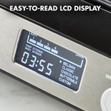 GreenPan Stainless Steel 2-Slice Belgian Waffle Maker w/Ceramic Plates