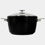 Swiss Diamond CHD Nonstick Stock Pot with Glass Lid, 5.5 qt