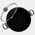 Swiss Diamond CHD Nonstick Stock Pot with Glass Lid, 8.5 qt