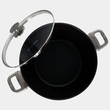 Swiss Diamond CHD Nonstick Stock Pot with Glass Lid, 8.5 qt