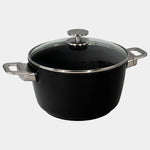 Swiss Diamond CHD Nonstick Stock Pot with Glass Lid, 8.5 qt
