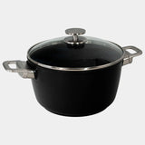 Swiss Diamond CHD Nonstick Stock Pot with Glass Lid, 8.5 qt
