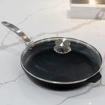 Swiss Diamond CHD Nonstick Fry Pan, 12.5-Inch with Lid