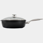 Swiss Diamond CHD Nonstick Square Saute Pan with Glass Lid, 11-Inch x 11-Inch