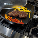 Swiss Diamond CHD Nonstick Square Saute Pan with Glass Lid, 11-Inch x 11-Inch