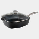 Swiss Diamond CHD Nonstick Square Saute Pan with Glass Lid, 11-Inch x 11-Inch
