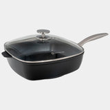 Swiss Diamond CHD Nonstick Square Saute Pan with Glass Lid, 11-Inch x 11-Inch