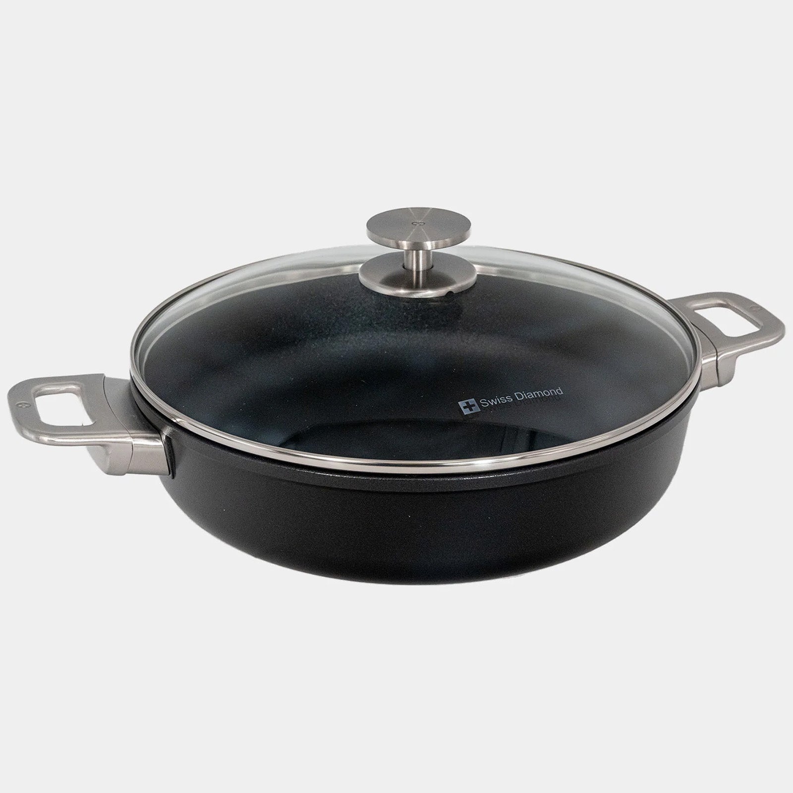 Swiss Diamond CHD Nonstick Sauteuse with Glass Lid, 3.7 qt