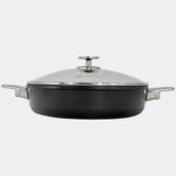 Swiss Diamond CHD Nonstick Sauteuse with Glass Lid, 4.8 qt