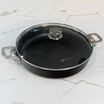 Swiss Diamond CHD Nonstick Sauteuse with Glass Lid, 4.8 qt