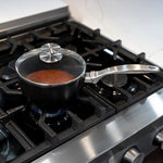 Swiss Diamond CHD Nonstick Saucepan with Glass Lid, 2.2 qt