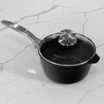 Swiss Diamond CHD Nonstick Saucepan with Glass Lid, 2.2 qt