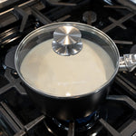 Swiss Diamond CHD Nonstick Saucepan with Glass Lid, 3.2 qt