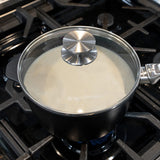 Swiss Diamond CHD Nonstick Saucepan with Glass Lid, 3.2 qt