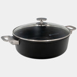 Swiss Diamond CHD Nonstick Braiser with Glass Lid, 5.3 qt