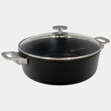 Swiss Diamond CHD Nonstick Braiser with Glass Lid, 5.3 qt