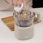 Henning Lee Carla Hall 2-in-1 Cordless Chopper, 4.2 Cup, Mushroom